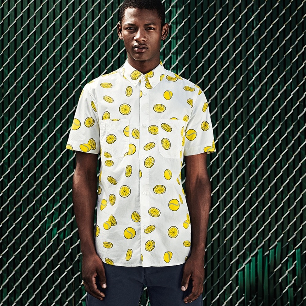 Adidas Original x Stan Smith Lemon Print Button Up